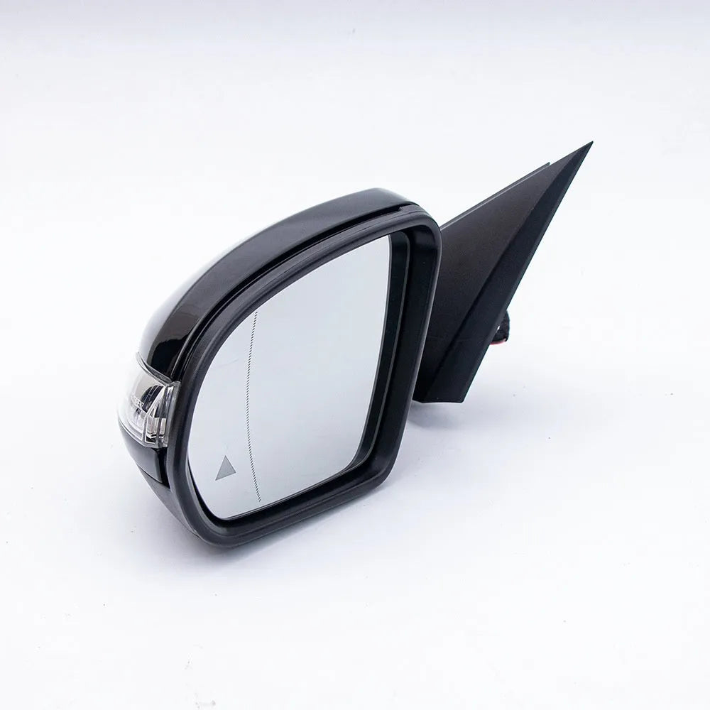 Mercedes-Benz W205 C-Class replacement rearview mirror assembly in ABS plastic.