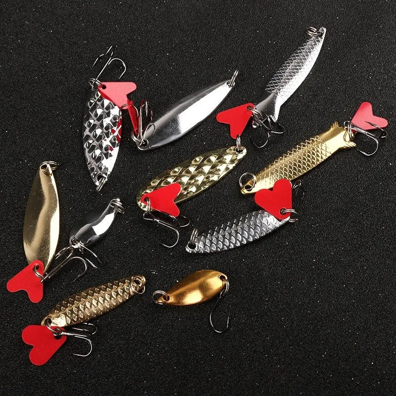 Metal pineapple sequin box fishing lure accessories in gold and silver for fly tying