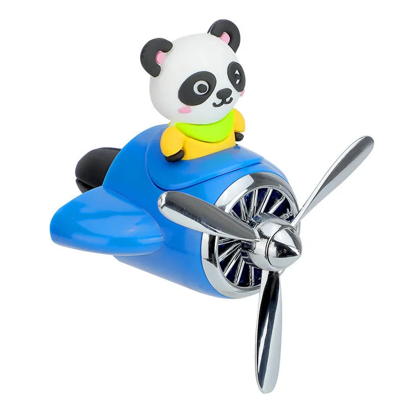 Cartoon airplane-shaped plastic car vent aromatherapy diffuser with fragrant slices for R3 vents