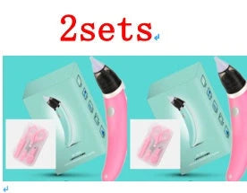 An electric nasal aspirator with adjustable suction levels, soft silicone tip, and BPA-free materials for effectively and comfortably clearing baby's congestion