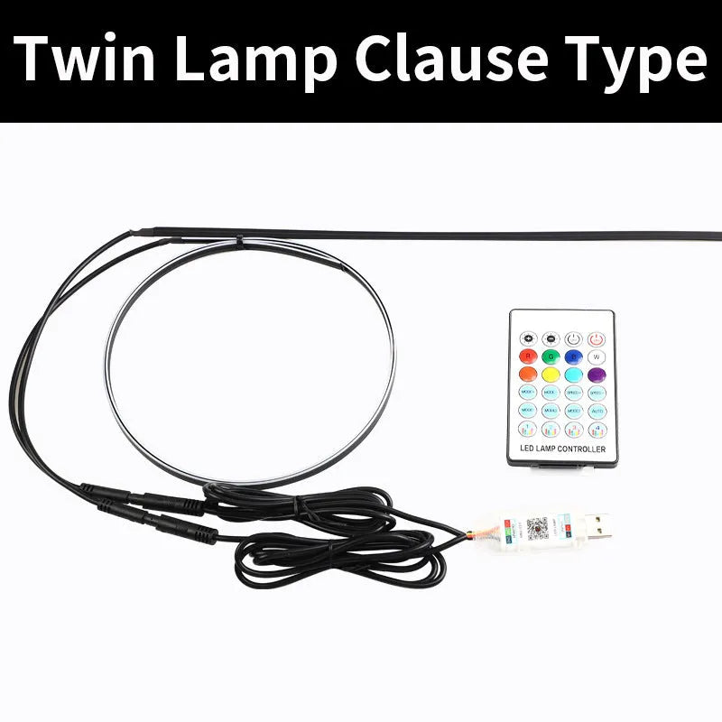 110cm car central control ambience light with aluminium housing and remote control