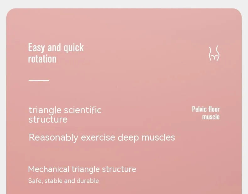 Pelvic floor muscle trainer with electronic counter in grey colour