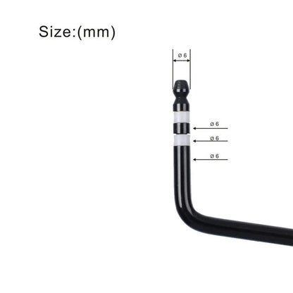 A metal guitar tremolo bar replacement part shown in black, blue, gold, and silver finishes.