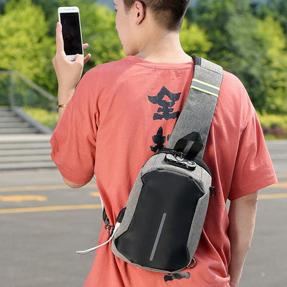 Durable Oxford cloth shoulder bag with zipper closure, adjustable strap, and spacious interior for everyday use