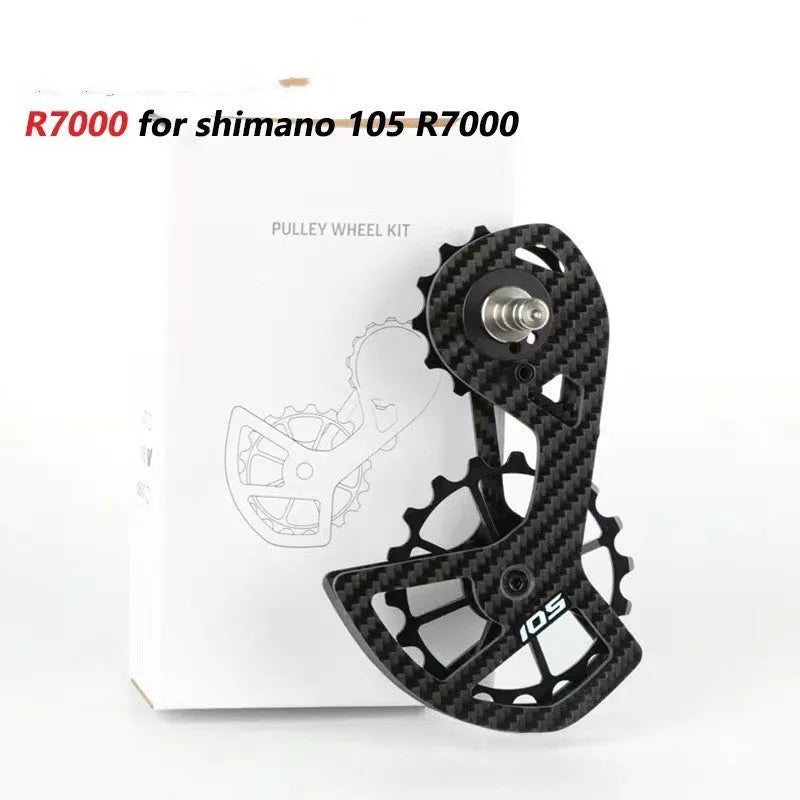LTWOO 105 rear derailleur pulley wheel replacement for Shimano R7000 with 13T upper and 18T lower jockey wheels