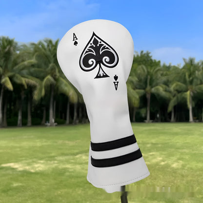 PU golf putter sleeve protection cover accessory shown in available colour options