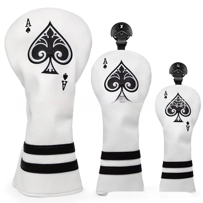 PU golf putter sleeve protection cover accessory shown in available colour options