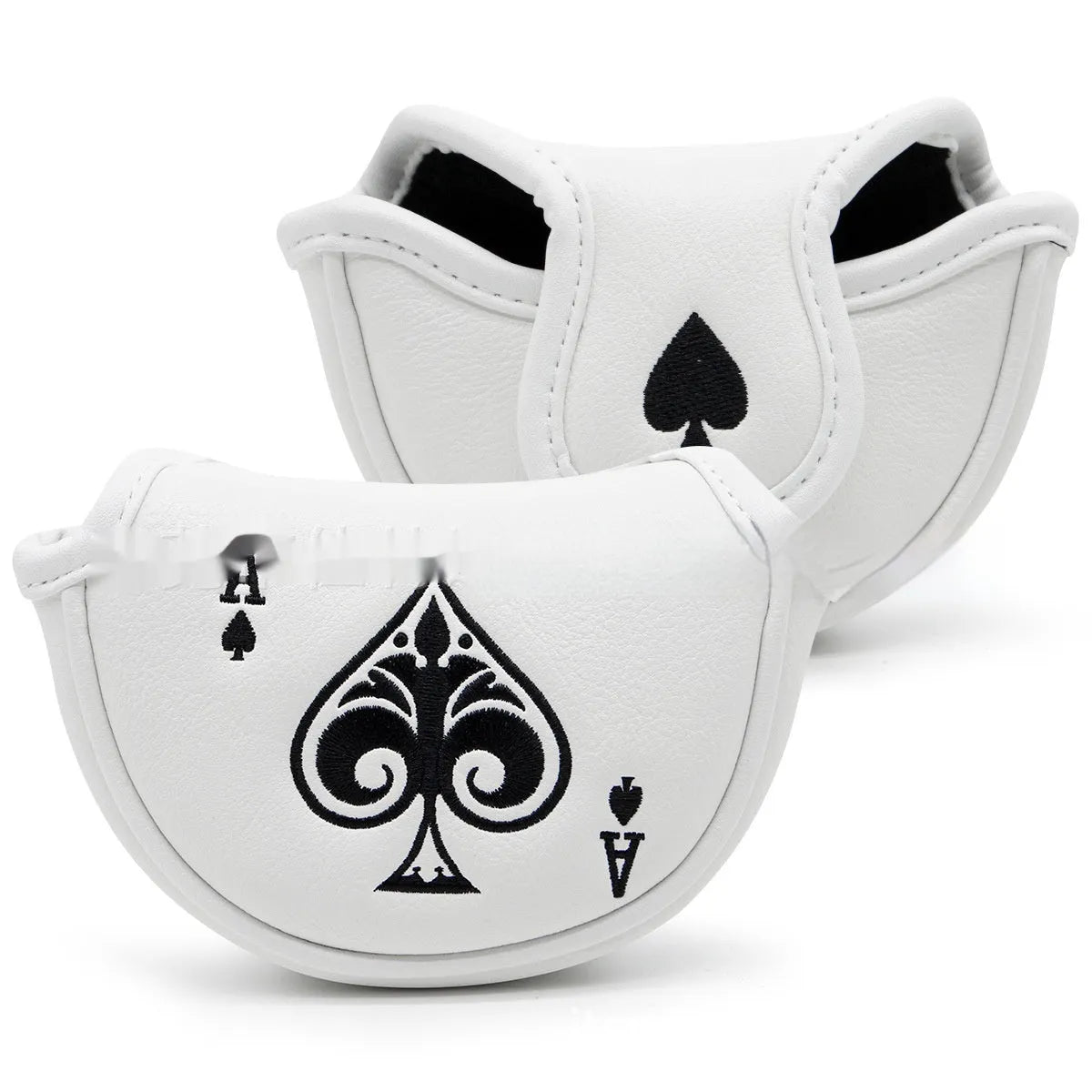 PU golf putter sleeve protection cover accessory shown in available colour options