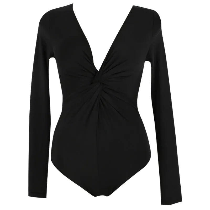 Black solid colour women's one-piece swimsuit made from nylon fabric for sun protection