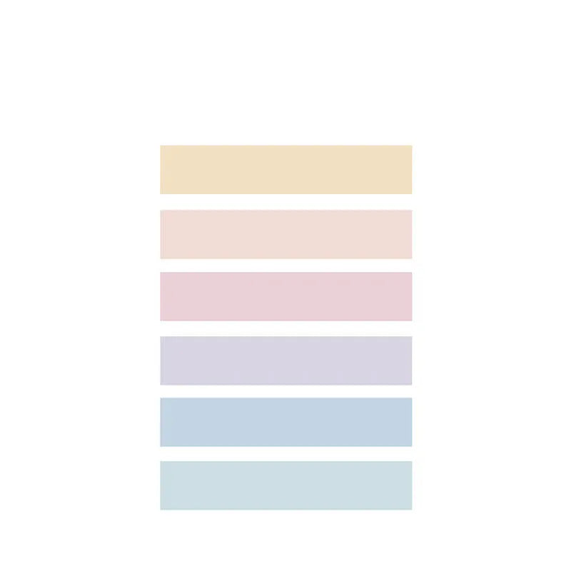 Morandi Japanese paper tape set of 6 rolls, 9mm x 3m, in ten muted colour options