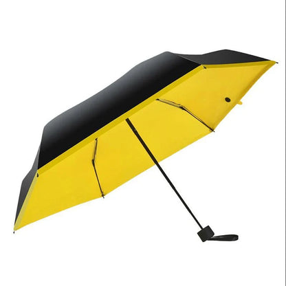 Compact, foldable umbrella in various colours offering premium weather protection and UV shielding