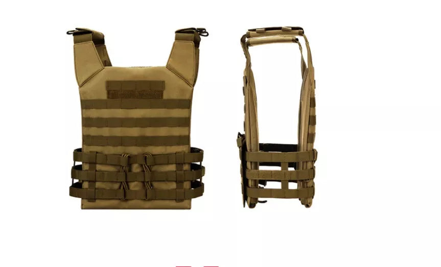 Men's Tactical Vest in oxford material with MOLLE design for gear attachment
