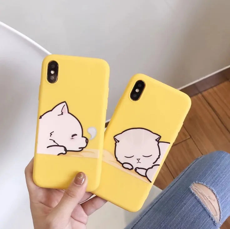 Cartoon giraffe phone case for iPhone 7 8 Plus, soft TPU silicone back cover, available in colours C to H.