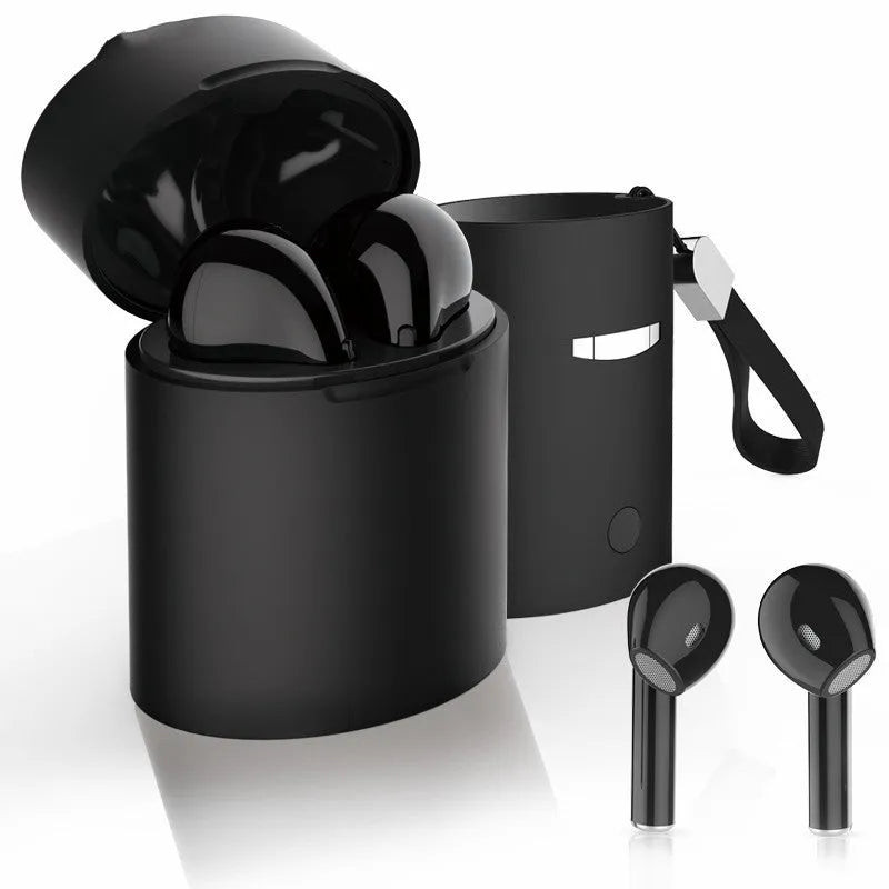 Wireless magnetic sports in-ear headphones with Bluetooth 5.0 and 10-metre transmission range feature neck-mounted design, voice control, call function, multi-point connection, NFC capability, and bilateral stereo sound for active use