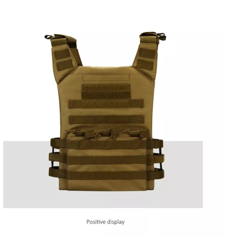 Men's Tactical Vest in oxford material with MOLLE design for gear attachment