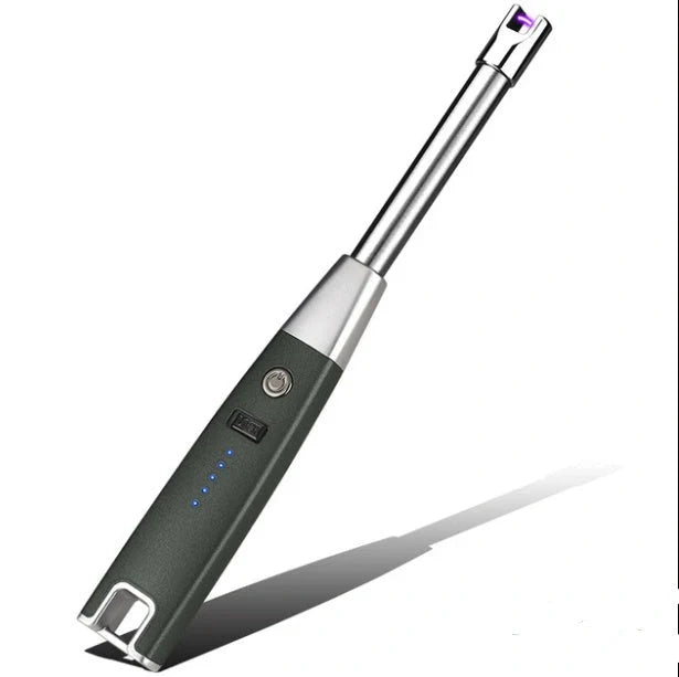 USB rechargeable plasma windproof lighter in various colours with bottle opener and keychain features