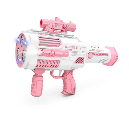 Automated Bubble Blaster toy with multiple color options and USB charging