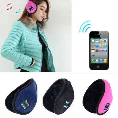 Comfortable Bluetooth Earmuffs with Built-in Microphone for Hands-Free Calls in Cold UK Weather