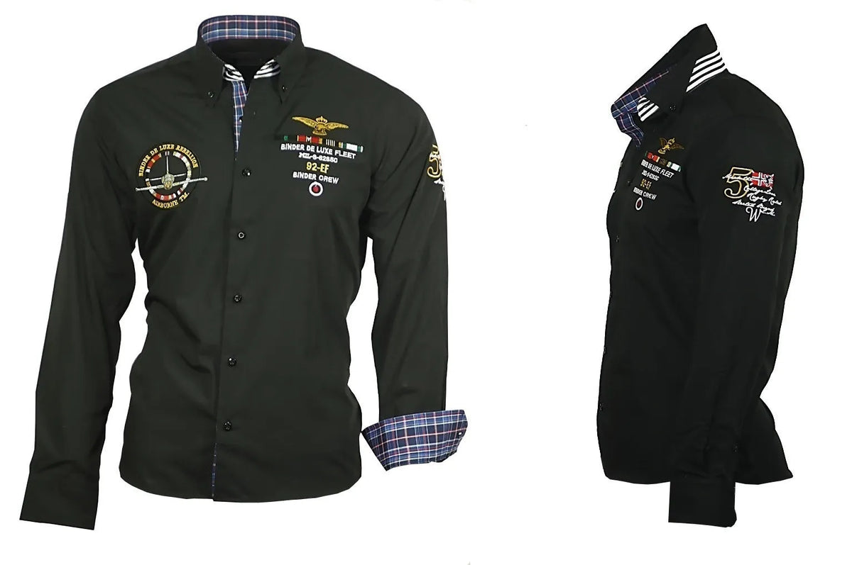 Personalized printed short-sleeve shirt in cotton blend with 65% cotton, available in six colours and sizes S to 3XL
