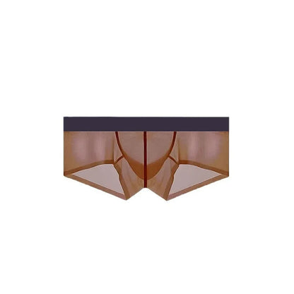 Men's ice silk seamless low waist underwear in multiple colours with ultra-thin quick drying fabric