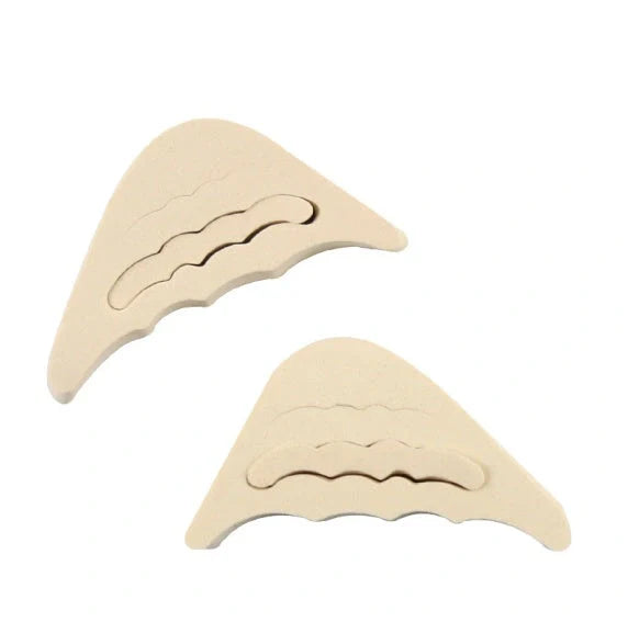 Soft Anti-Slip Toe Pads for High Heels in Black and Beige