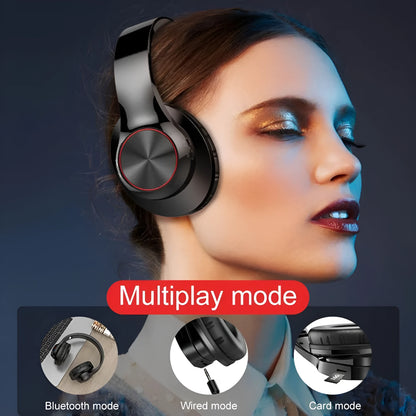 A11 wireless Bluetooth headset in blue or white, showing head-mounted design.