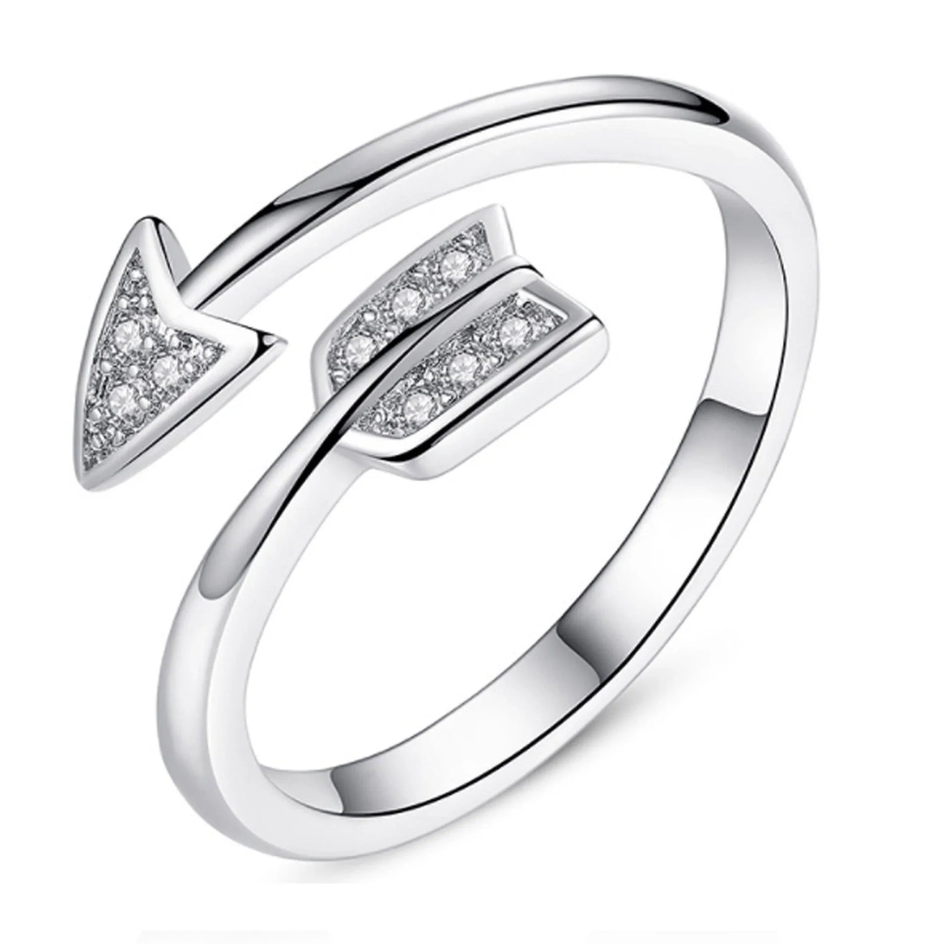Diamond Arrow Ring in copper with distinctive arrow design