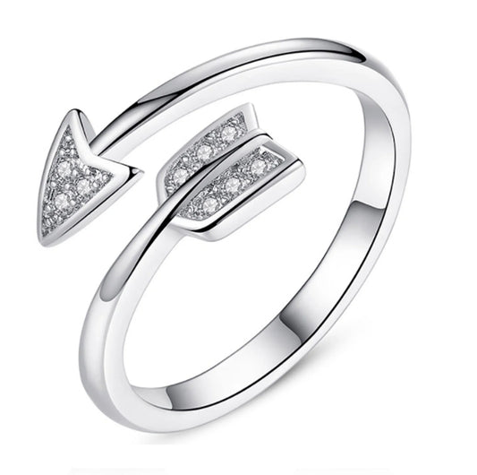 Diamond Arrow Ring in copper with distinctive arrow design