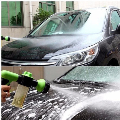 Premium high-pressure water gun with 8-in-1 adjustable nozzle for versatile household and automotive cleaning