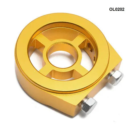 Universal aluminium alloy oil pressure gauge adapter in multiple colour options