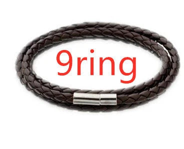 A personalized leather bracelet with engraved beads, a thoughtful gift for men