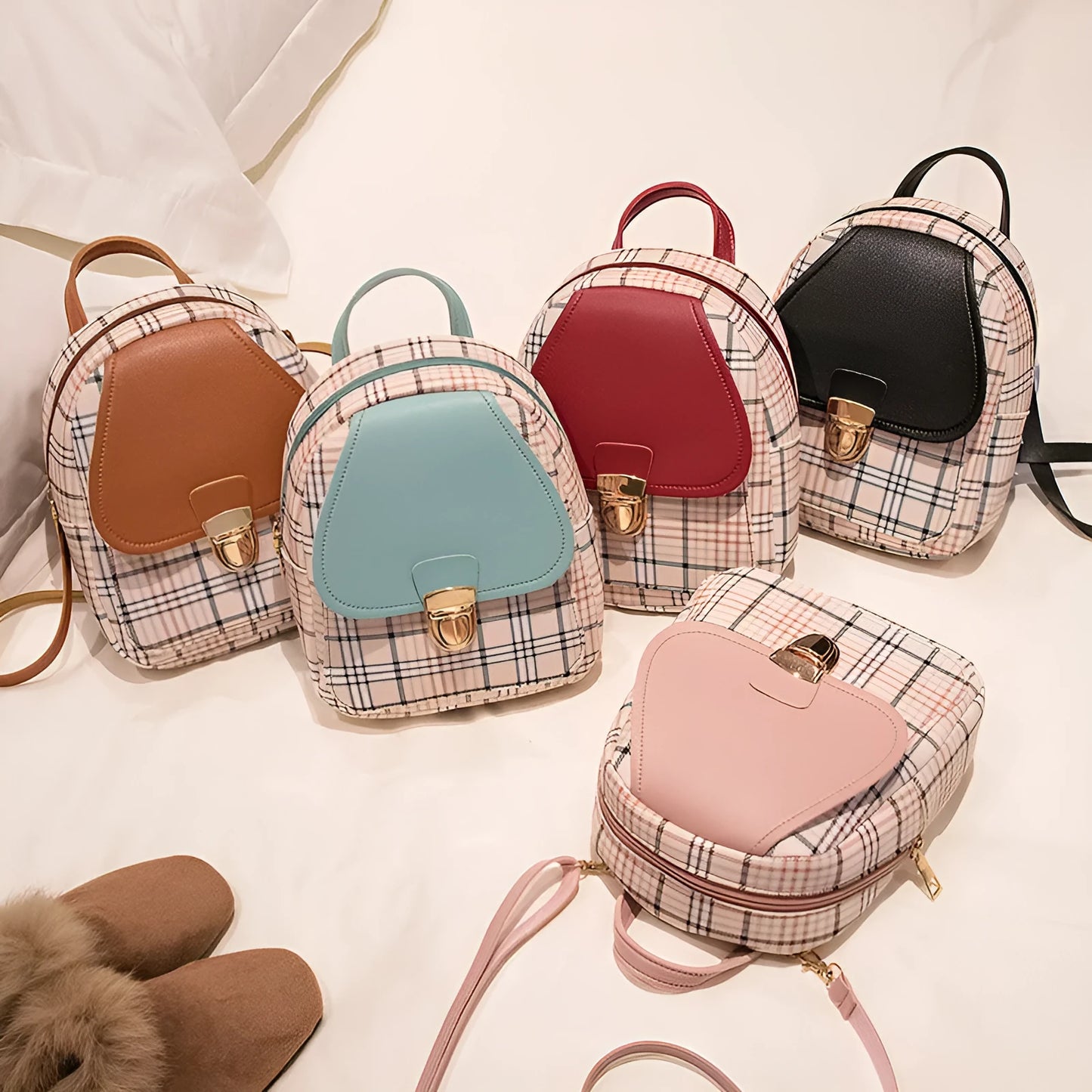 Black PU one shoulder diagonal multi-carry casual fashion phone bag
