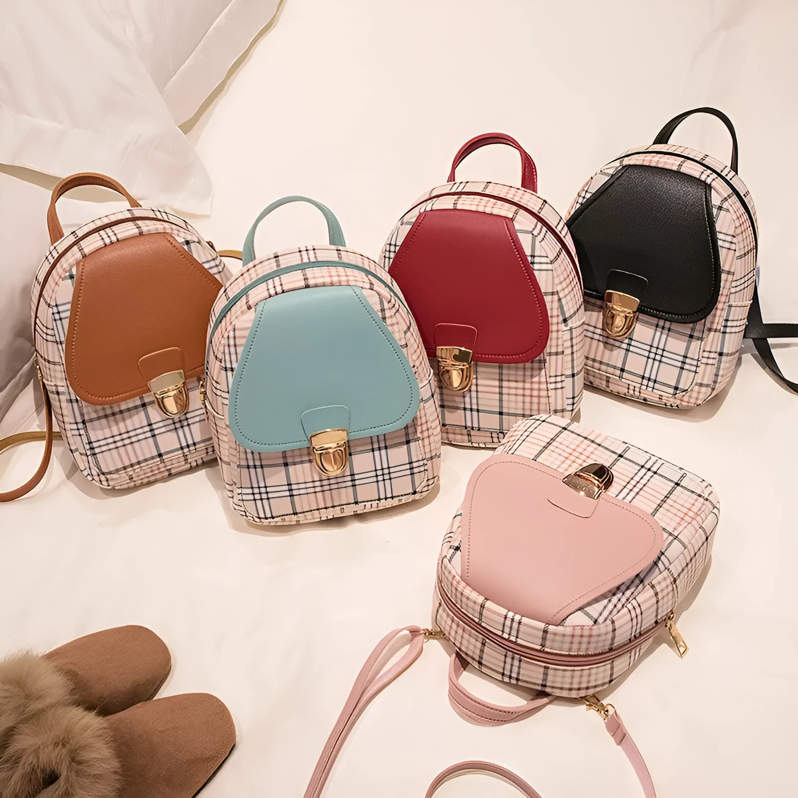 Black PU one shoulder diagonal multi-carry casual fashion phone bag