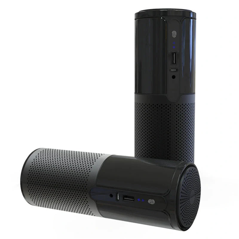 Compact car air purifier with HEPA technology in various colours