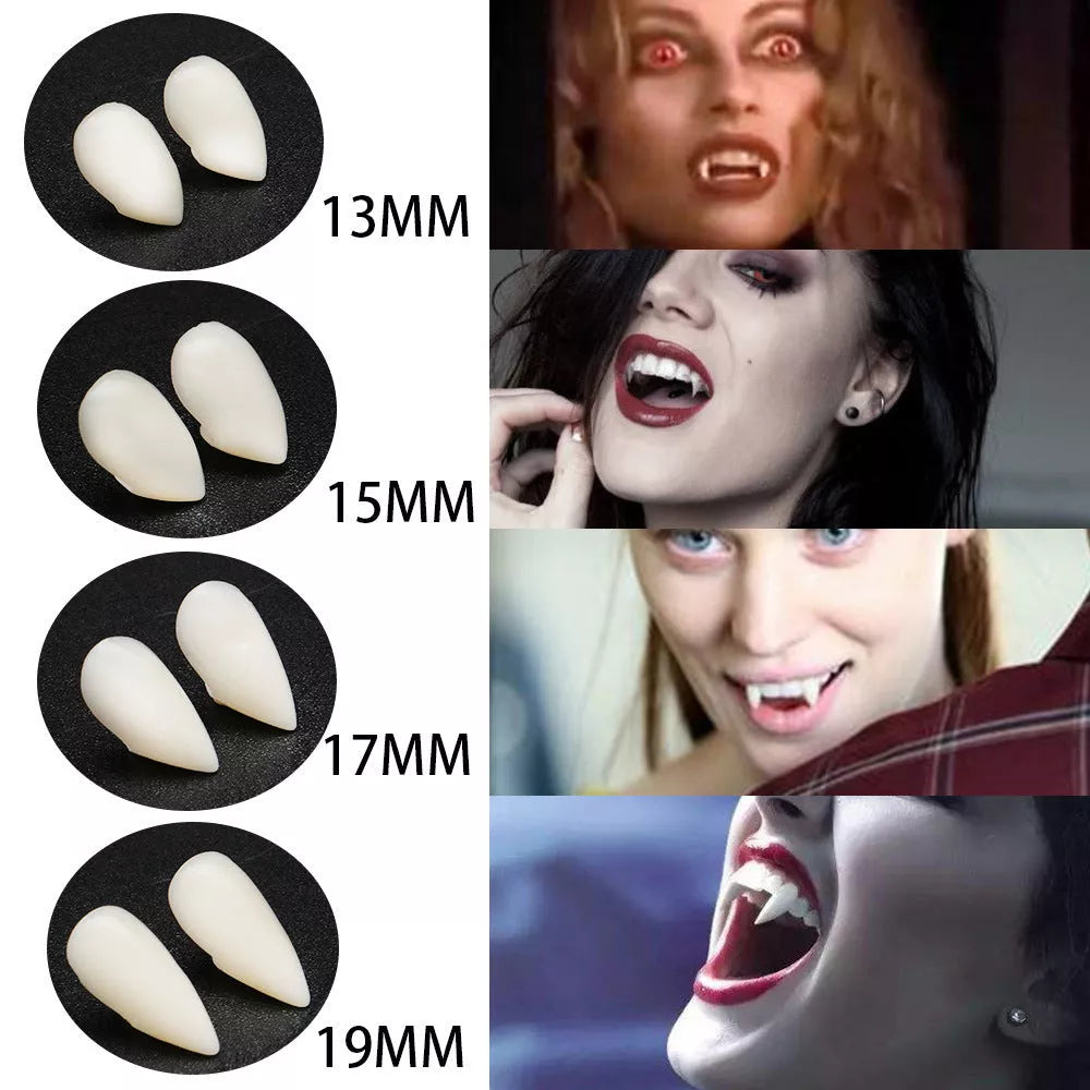 Adjustable Halloween Vampire Zombie Dentures for a spooky custom fit