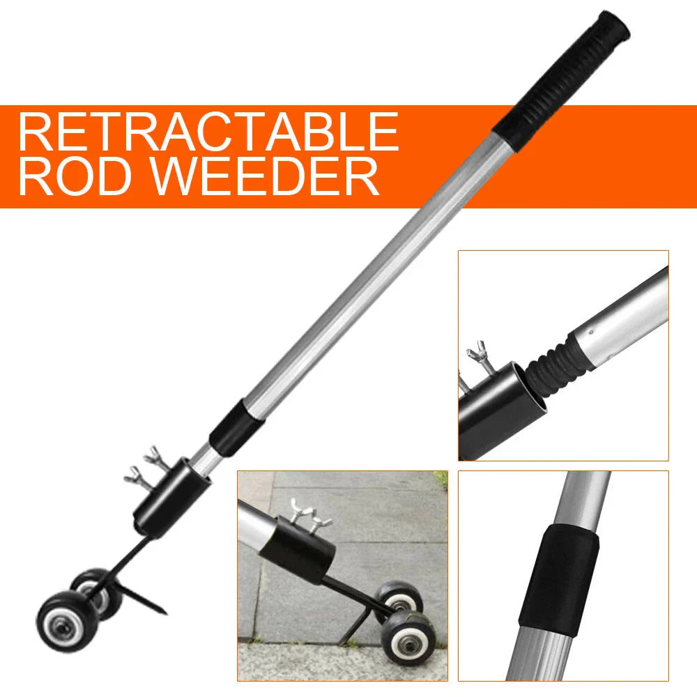 PartneKFZSD01UK Gardening Tool Kit with telescopic rod, metal prongs, and versatile accessories for effortless weed removal
