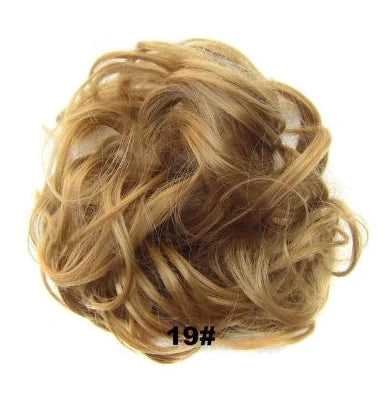 Hair ring wig in various colours from 1# to Burg, showing synthetic fibres and natural hairline for temporary styling