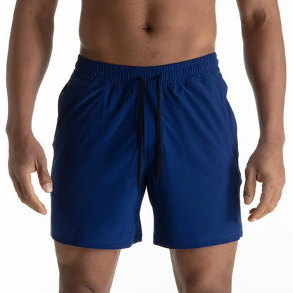 Men's polyester mesh stitching casual sports shorts in multiple colours for running and basketball