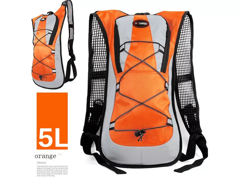 Lightweight waterproof outdoor sports backpack in various colours for running and off-road riding