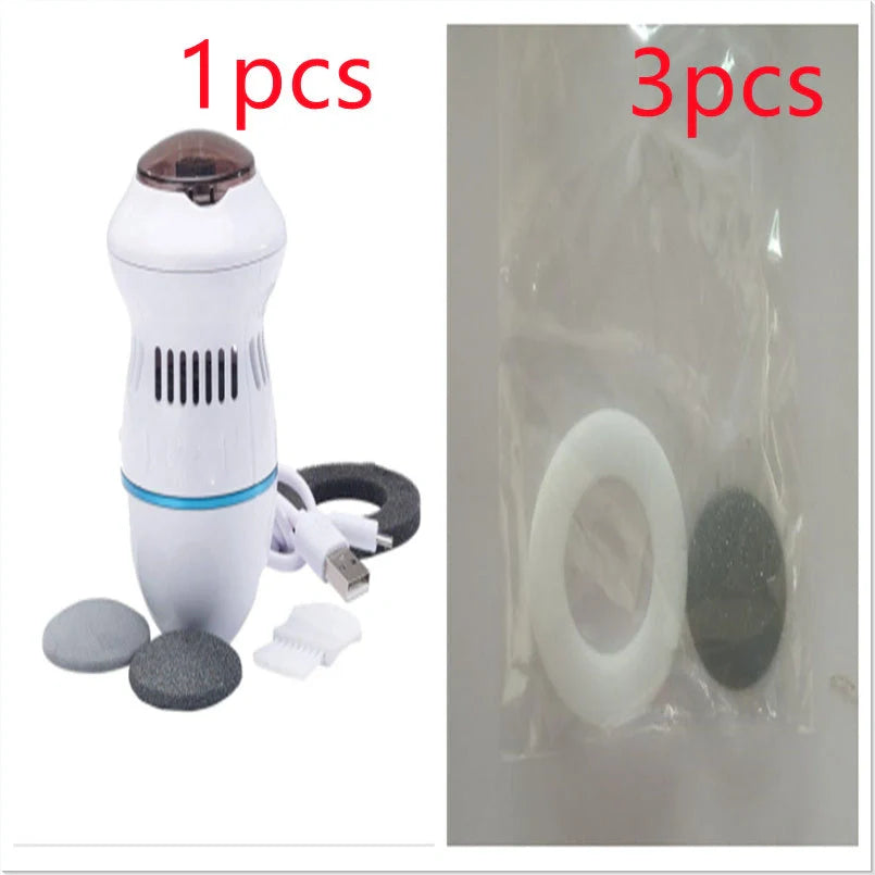 Electric Foot File Grinder with dual diamond heads for dead skin removal
