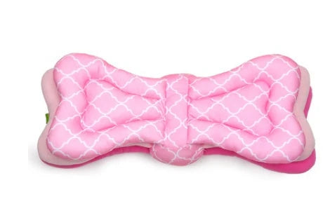 Adjustable breastfeeding pillow with soft, plush fill and rectangular shape for comfortable nursing