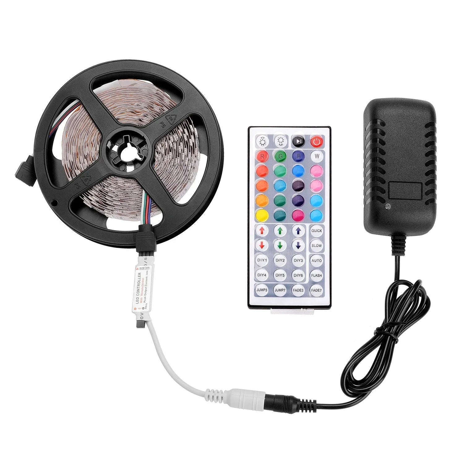 Premium RGB LED strip lights with customisable colour options and waterproof design