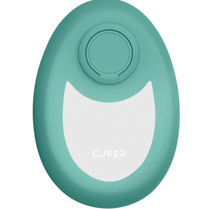 CJEER crystal hair removal device in green, purple, or black with metal ring on back