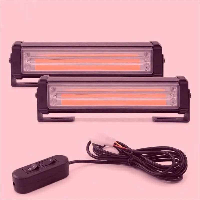 Yellow 208 Model 160mm net strobe warning light with COB LED for vehicle towing