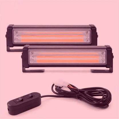 Yellow 208 Model 160mm net strobe warning light with COB LED for vehicle towing