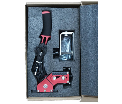 USB handbrake controller for PC racing games with aluminium and stainless steel construction