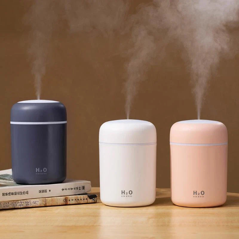 Compact and Quiet Bedroom Mist Humidifier with Soothing Lights