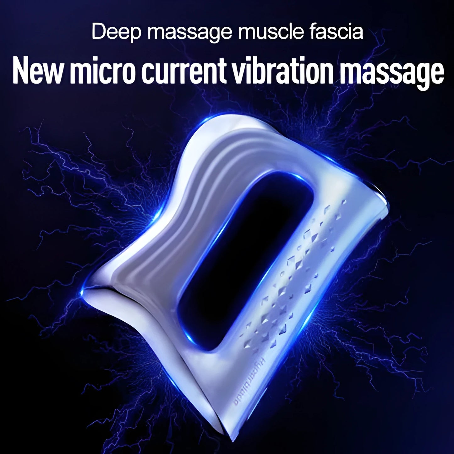 Rectangular natural resin muscle massager scraping tool on a plain background