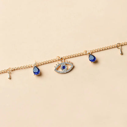 Gold plated alloy Devil's Crystal Necklace with pendant, adjustable 21cm to 50cm circumference, fashion women's jewellery