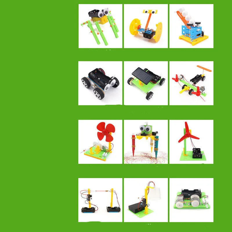 DIY plastic puzzle assembling building blocks science experiment teaching aid set for children